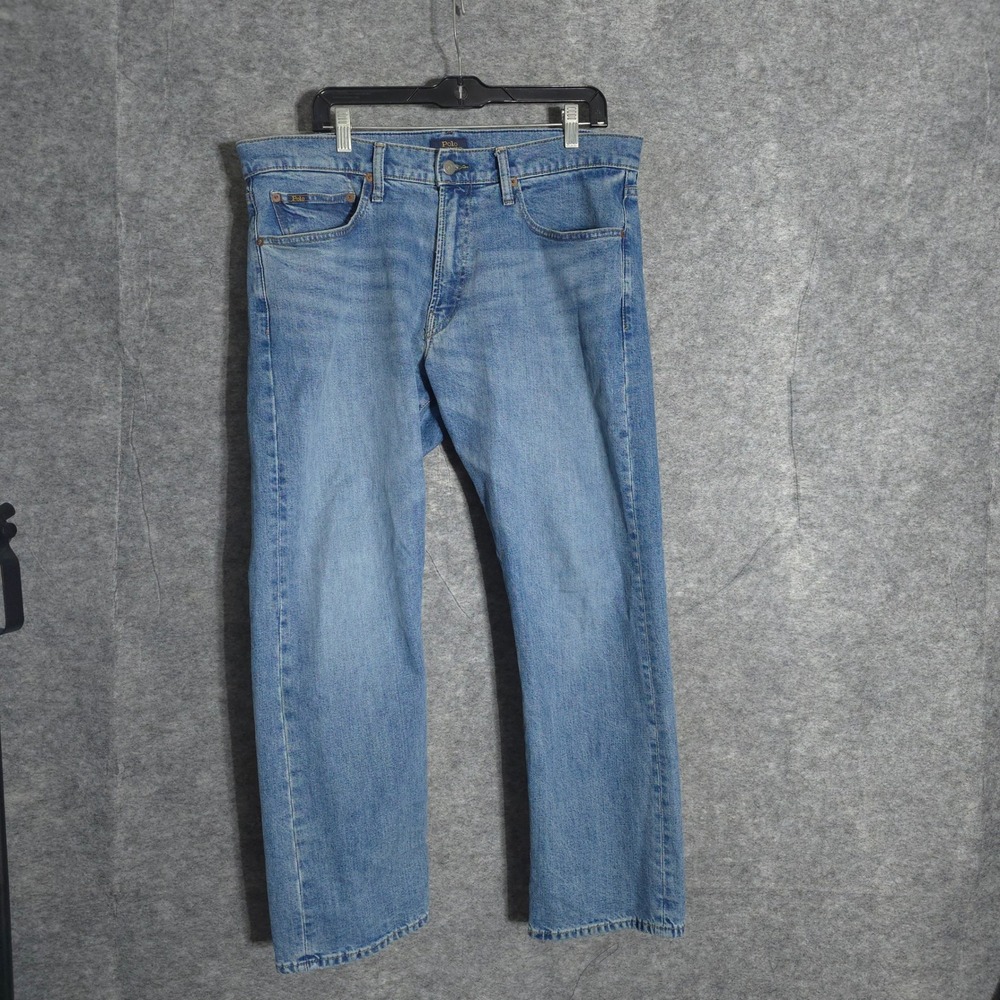 Polo Ralph Lauren Jeans Mens 38x31 Blue Straight Leg Medium Wash Denim 15762